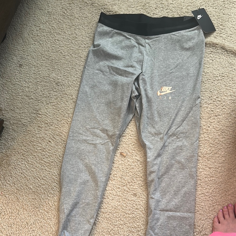 Nike Gray Leggings Athletic Fit